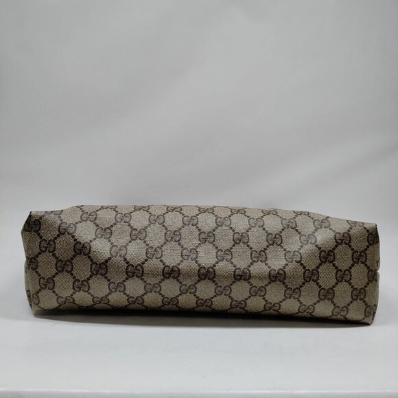 Vintage Gucci Tote Bag Sherry Line Brown PVC 4521606 - Picture 5 of 8